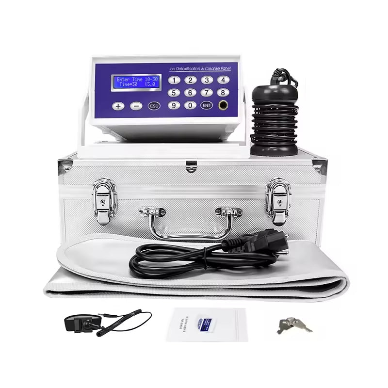 JYTOP Single Ion Cleanse Foot Spa Detoxification Machines Ionic Detox Equipment Detox Foot Spa Infrared Belt Therapy