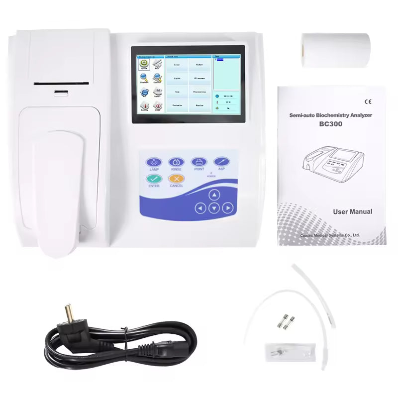 JYTOP BC300 Semi-automatic Biochemistry Analyzer Semi Auto Chemistry Analyzer test