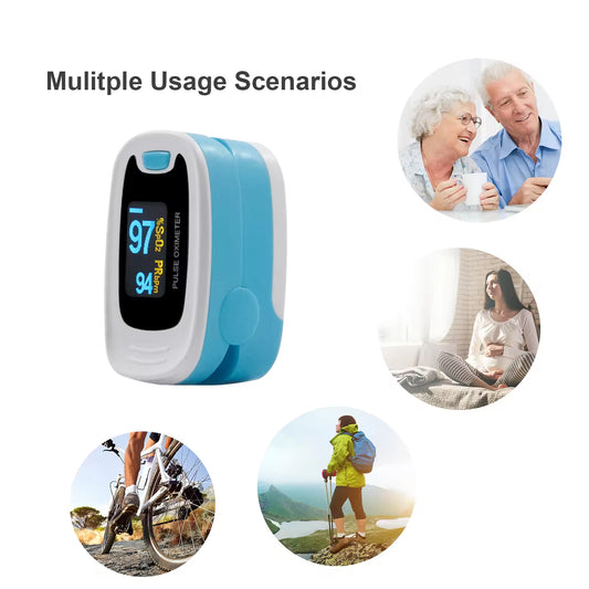 JYTOP CMS50NA Fingertip Pulse Oximeter Pulse Oxigen Meter Oximiter Sensor SPO2 Monitor Blood Oxygen