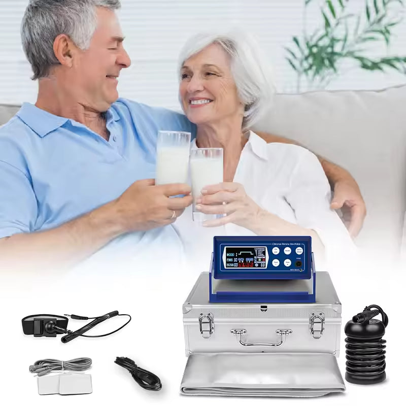 JYTOP Beautiful Dark Blue Foot Detox Cleanse Machine Footbath Ion Detoxifier Device Foot Soaking