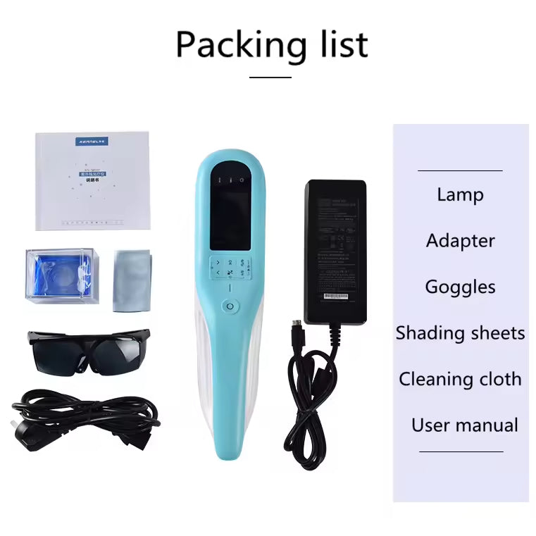 JYTOP KN-5000E Portable XeCl 308nm Excimer Laser Phototherapy Device for Psoriasis Vitiligo Targeted Treatment