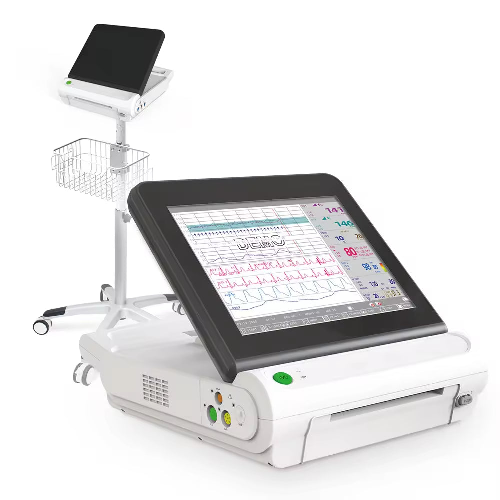 JYTOP CMS800C-PLUS Touch Screen Cardiotocograph Ctg Doppler Fetal Maternal Monitor Machine