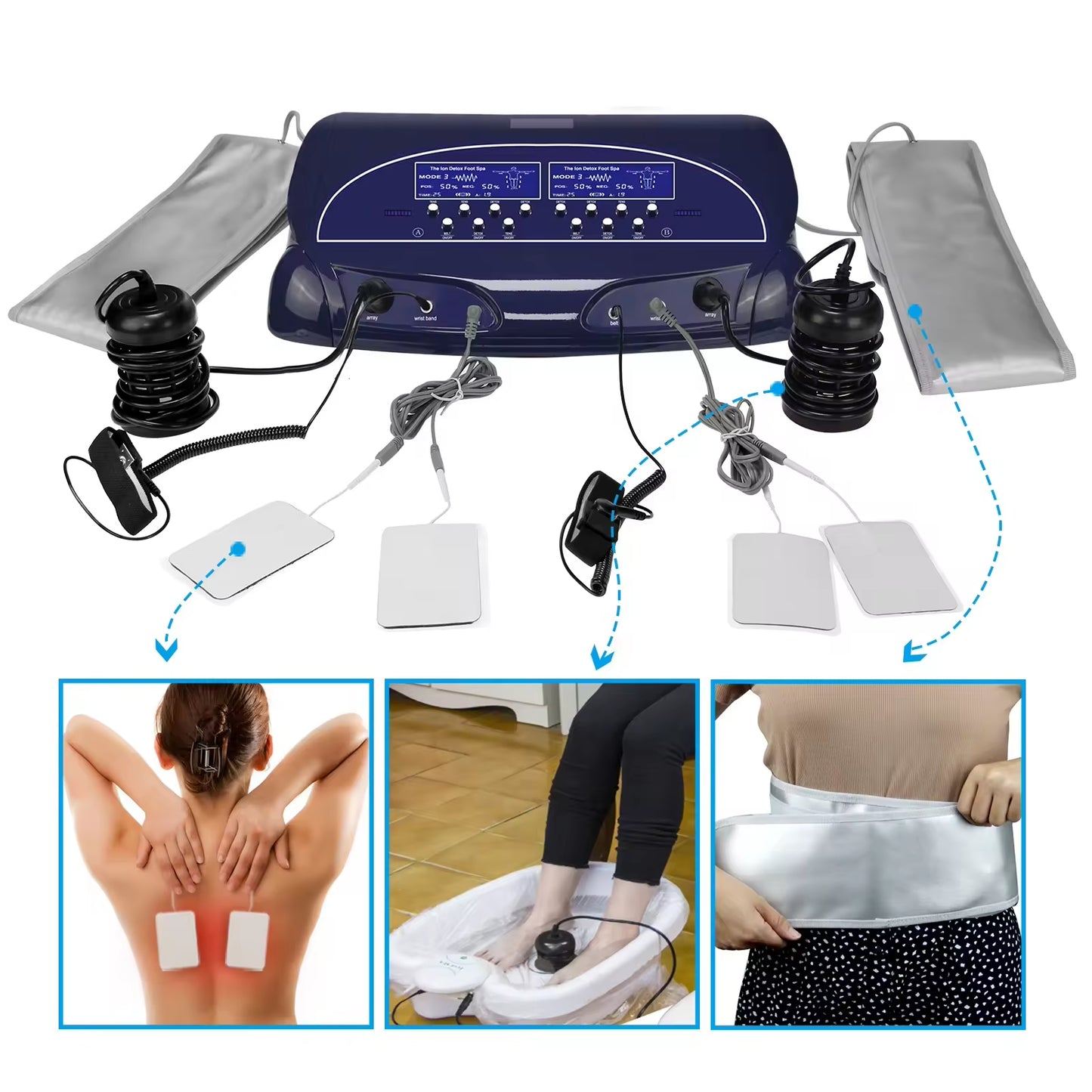 JYTOP Ionic Professional Cell Detox Machine Ion Foot Bath Spa Cleanse