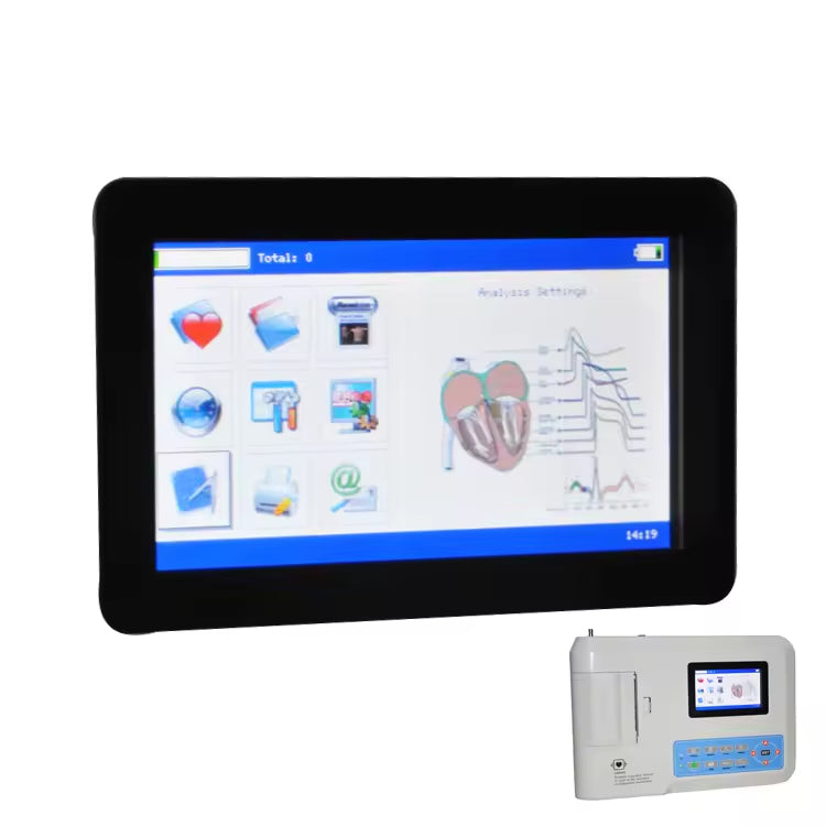 JYTOP ECG300GT Touch Screen 3 Channel 12 Lead ECG Machine Electrocardiogram Ecg Waveform