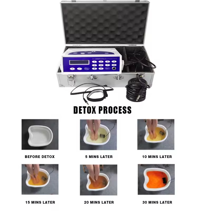 JYTOP Single Ion Cleanse Foot Spa Detoxification Machines Ionic Detox Equipment Detox Foot Spa Infrared Belt Therapy