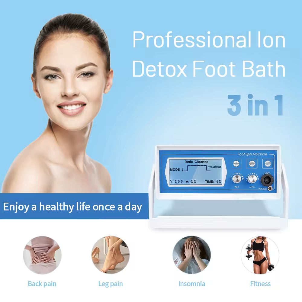 JYTOP 803B 3 in 1 Professional Single Ionic Foot Bath Detox Machine Spa Clean for Salon Detox Spa with CE Certificate