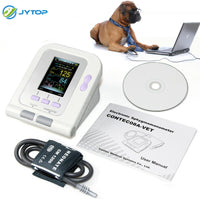 Free shipping! JYTOP Digital Veterinary Blood Pressure Monitor NIBP + SP02, PC Software, Dog/Cat 08A-PET