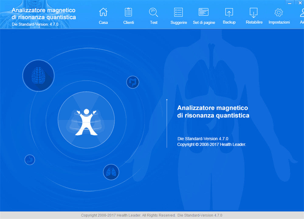 JYTOP 2ND Generation software free download quantum bio resonance magnetic body health analyzer/analyser machine