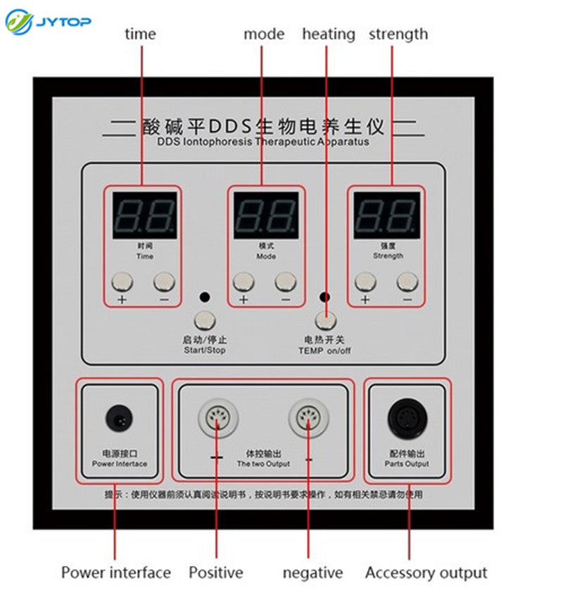 JYtop DDS Massager Multi-function Body Bioelectric Meridian Dredge Pulse Physiotherapy Instrument