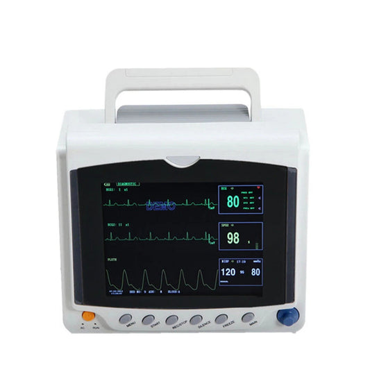 JYTOP CMS6000C Portable Patient Monitor Vital Signs 6 parameters NIBP SPO2 Pulse Rate ECG TEMP RESP