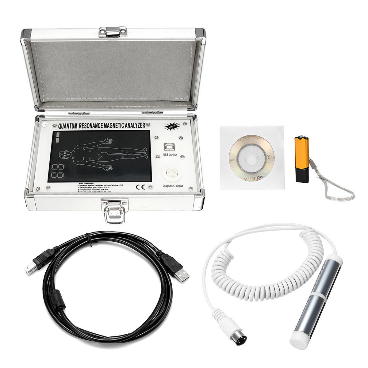 JYtop 52 Reports Multilingual Quantum Magnetic Resonance Body Analyzer 4TH Newest Mini