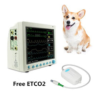 JYTOP CMS8000VET Veterinary Patient Monitor Capnograph Vital Signs 7 parameter +ETCO2