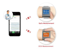 JYTOP Watch CMS50K Wearable SpO2, PR, ECG,pedometer,clock Monitor