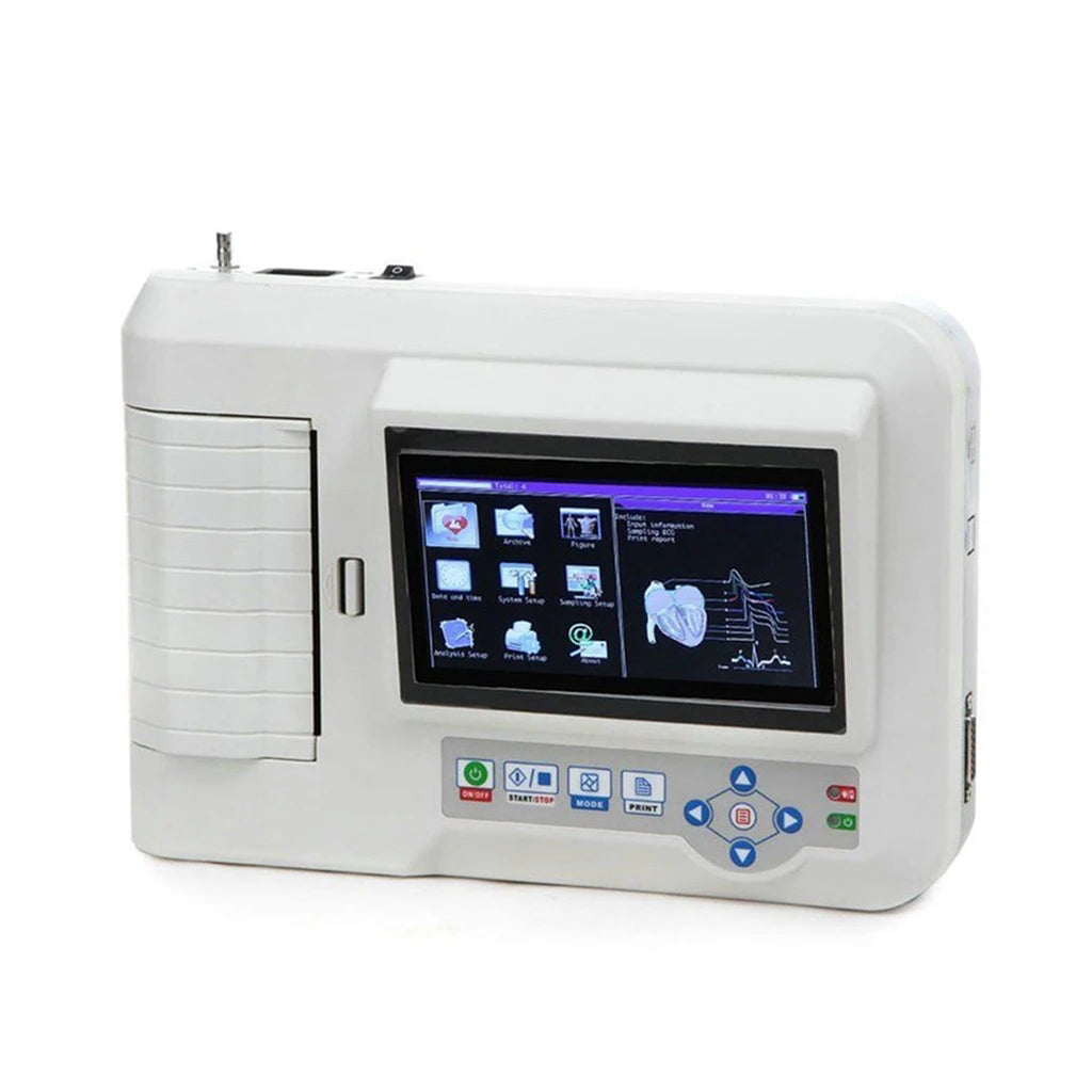 JYTOP ECG600G Digital 6 Channel ECG EKG Machine Portable Electrocardiograph USB Touch screen Software