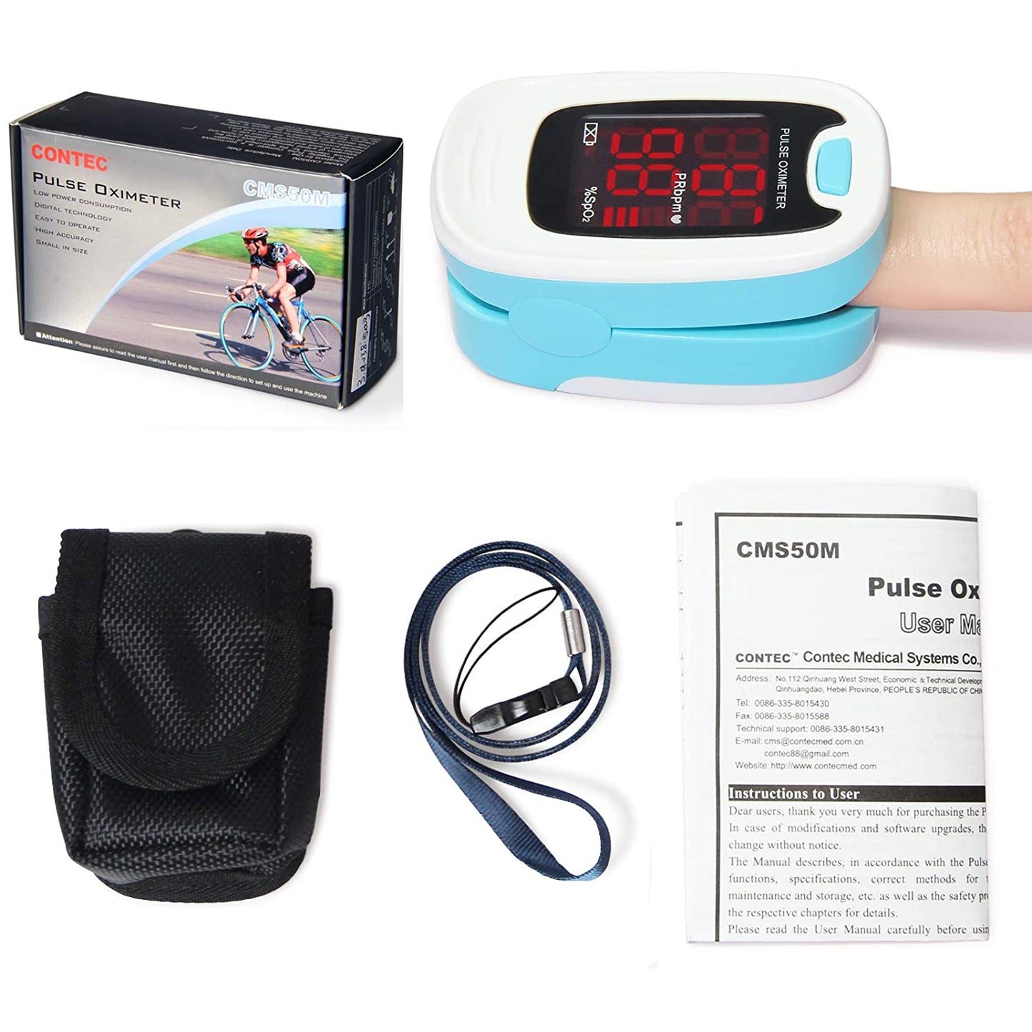 JYTOP OLED Fingertip oxymeter spo2,PR monitor Blood Oxygen Pulse oximeter,CMS50N