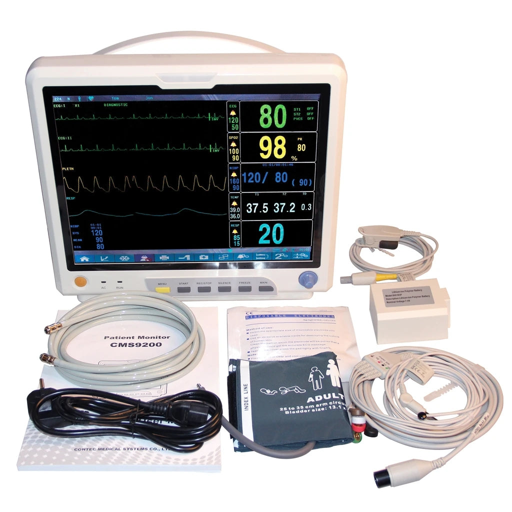 JYTOP CO2 Patient Monitor Vital Signs Monitor 7 Parameters CMS9200 With ETCO2+Printer