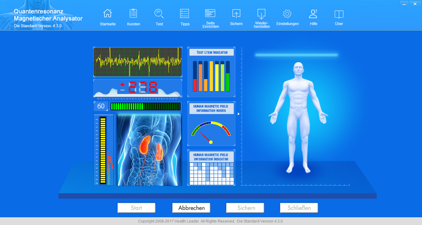 JYtop 2019 Quantum Magnetic Resonance Body Analyzer with 9th Generation Version