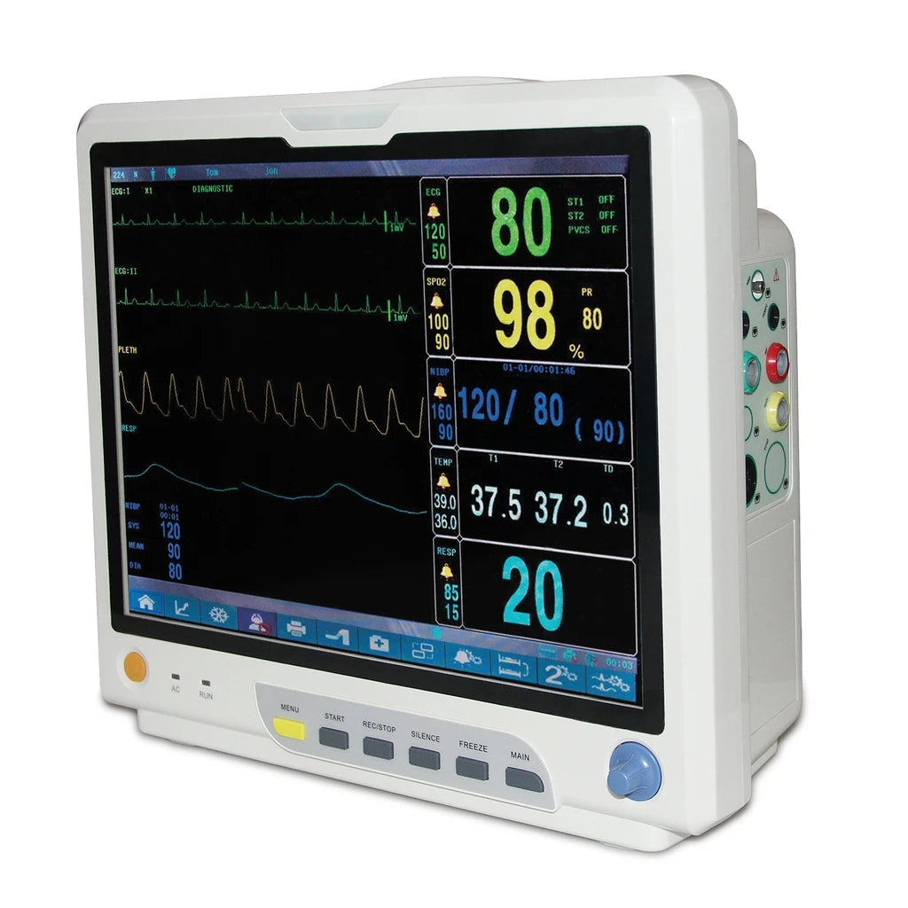 JYTOP CO2 Patient Monitor Vital Signs Monitor 7 Parameters CMS9200 With ETCO2+Printer