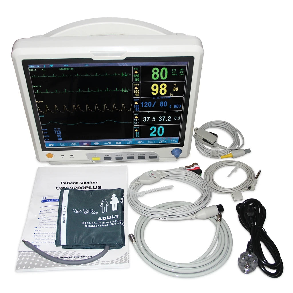 JYTOP CO2 Patient Monitor Vital Signs Monitor 7 Parameters CMS9200plus +IBP+ETCO2+Printer