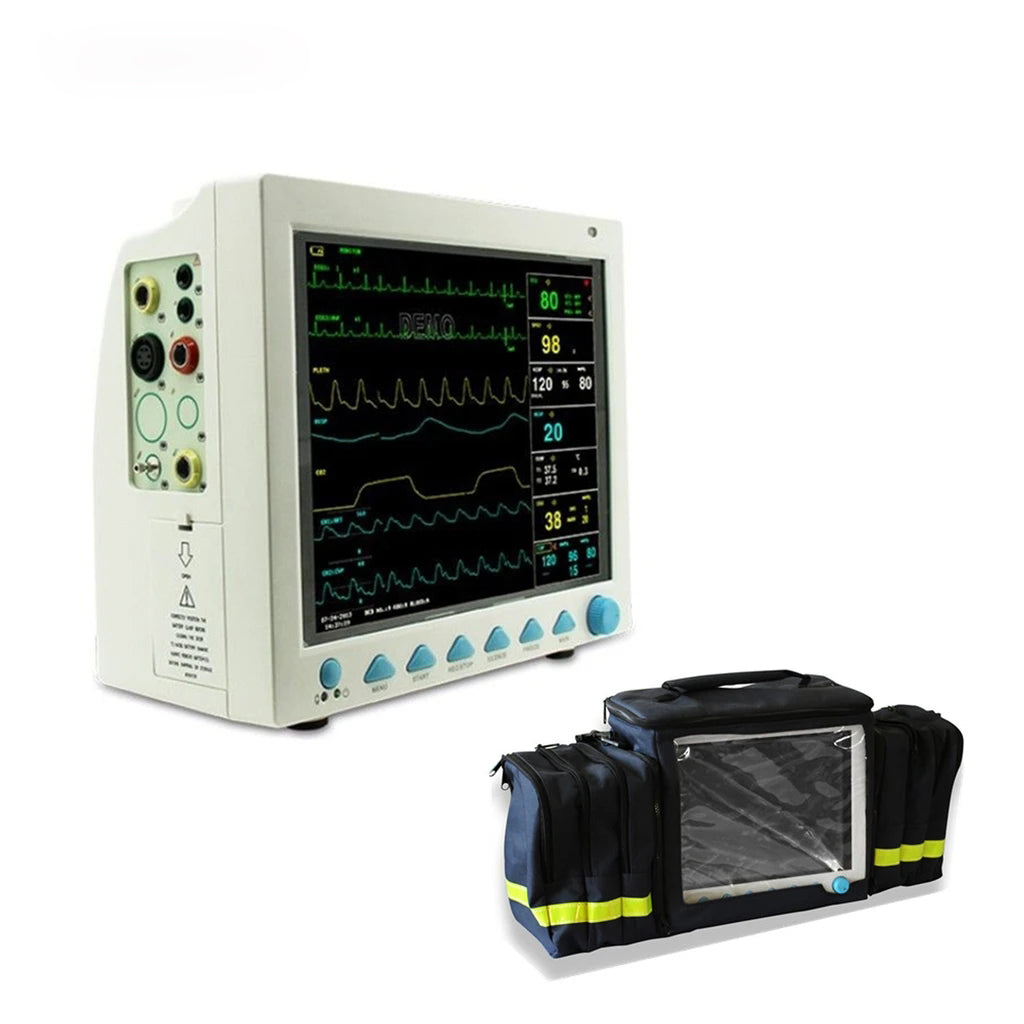 JYTOP CMS8000 6 parameters ICU CCU LCD Patient Monitor multi-language with Bag