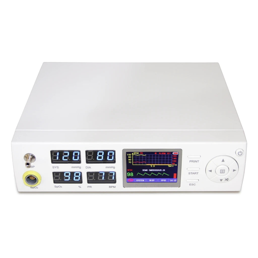 JYTOP CMS5000 ICU Patient Monitor SPO2 NIBP Pulse Rate Heart Rate Vital Signs Monitor