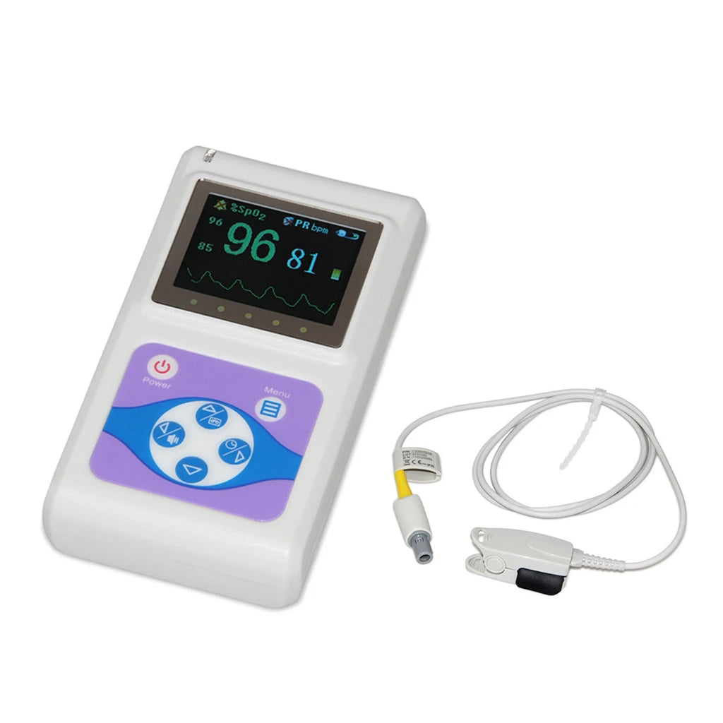 JYTOP CMS60D Color OLED Finger Tip Pulse Oximeter Handheld Spo2 Monitor Pulse Rate Adult Probe