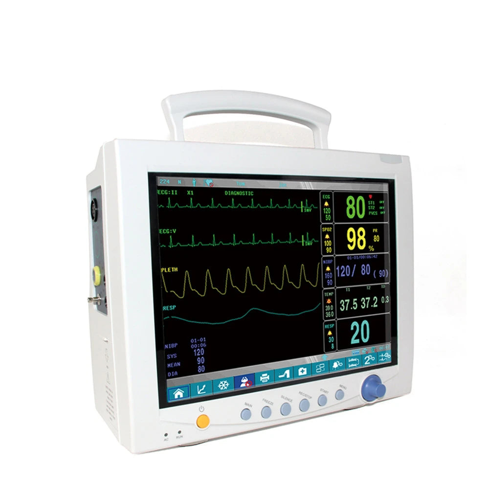 JYTOP CMS7000 Portable Vital Signs ICU Patient Monitor 6-Parameter, CE& FDA