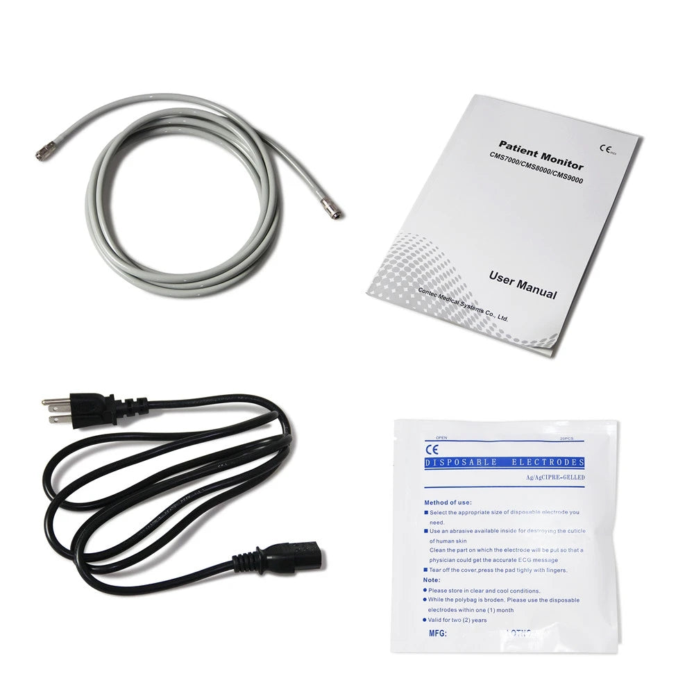 JYTOP CMS8000 ICU CCU Vital Sign Patient Monitor 7 Parameters Free ETCO2 +Free Printer