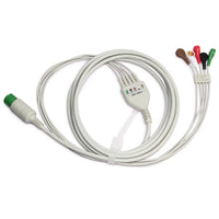 JYTOP ECG EKG cable 6-Pin 5-lead wire Gilding Snap For Patient Monitor CMS8000
