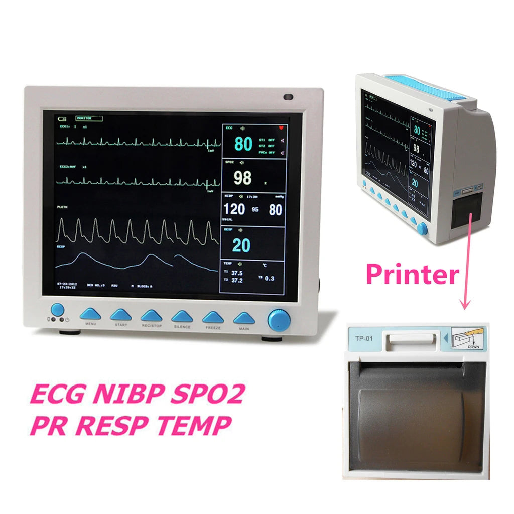 JYTOP FDA&CE ICU CCU Vital Signs Patient Monitor,6 Parameters CMS8000 With Printer