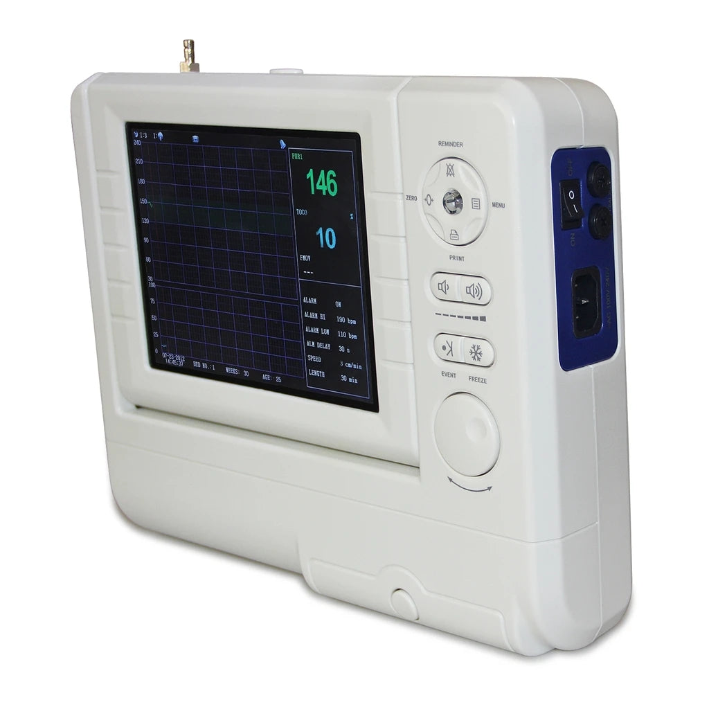 JYTOP Fetal Monitor FHR,Fetal move Mark,TOCO Ultrasound probe Li-Battery CMS800G1