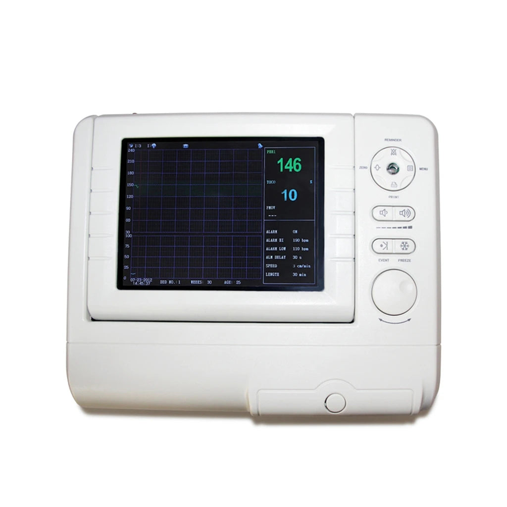 JYTOP Fetal Monitor FHR,Fetal move Mark,TOCO Ultrasound probe Li-Battery CMS800G1