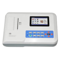 JYTOP Touch Screen Portable ECG/EKG machine 12-Leads 3 Channel+Printer ECG300GT