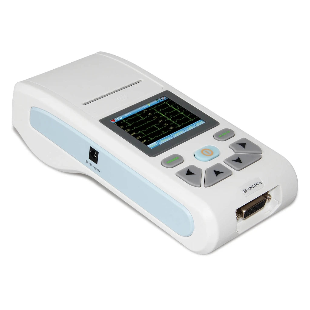 JYTOP ECG90A Touch 12-lead ECG&EKG Machine Electrocardiograph Sync PC Software