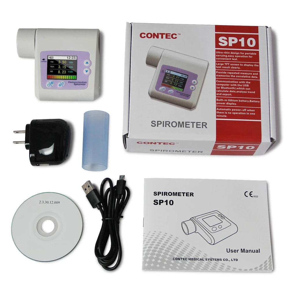 JYTOP SP10 Pulmonary Function Lung Volume Check Spirometer,USB+PC Software