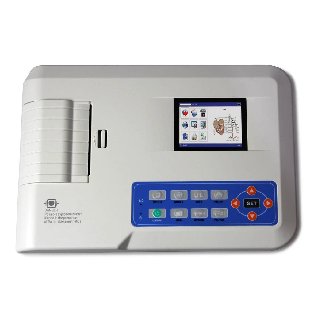 JYTOP ECG300G VET three Channel ECG Machine,Veterinary Electrocardiograph,software