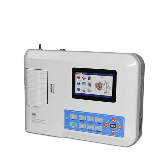 JYTOP Touch Screen Portable ECG/EKG machine 12-Leads 3 Channel+Printer ECG300GT