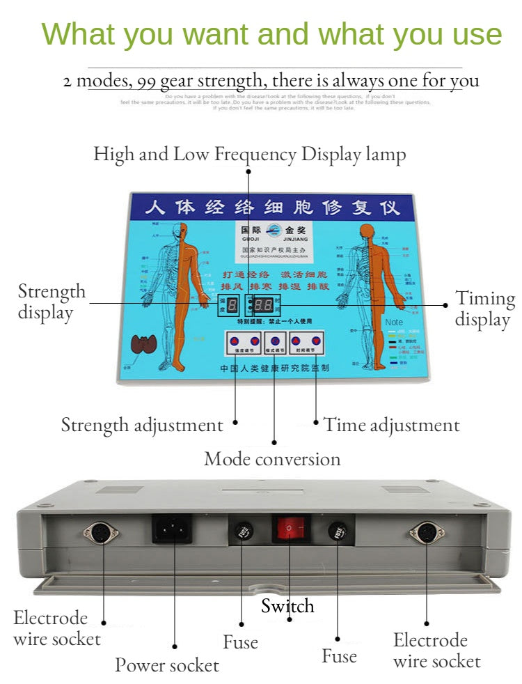 JYTOP DDS Bio Electric Massage Therapy Device Hualin SJP-1 DDS Bio Electric Detoxification Massage Machine