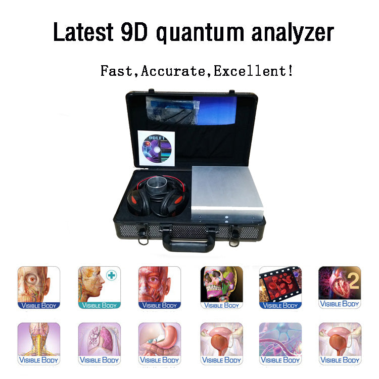 JYtop Latest 9D NLS CELL Diagnostics Bioresonance Sub Health Analyzer Diacom Quantum Black