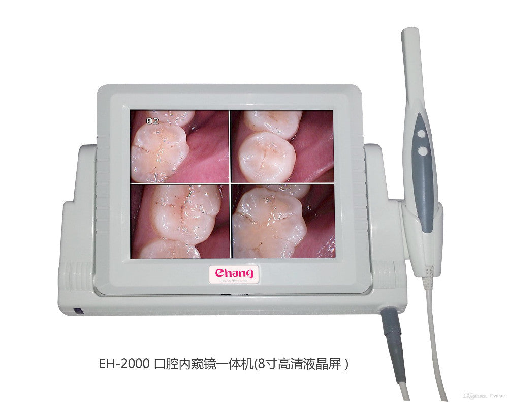 JYtop 2019 New All in One 2.0 MP High Resolution Digital CCD Dental IntraOral Camera Monitor VGA 8 inch LCD & 4 Compare Image