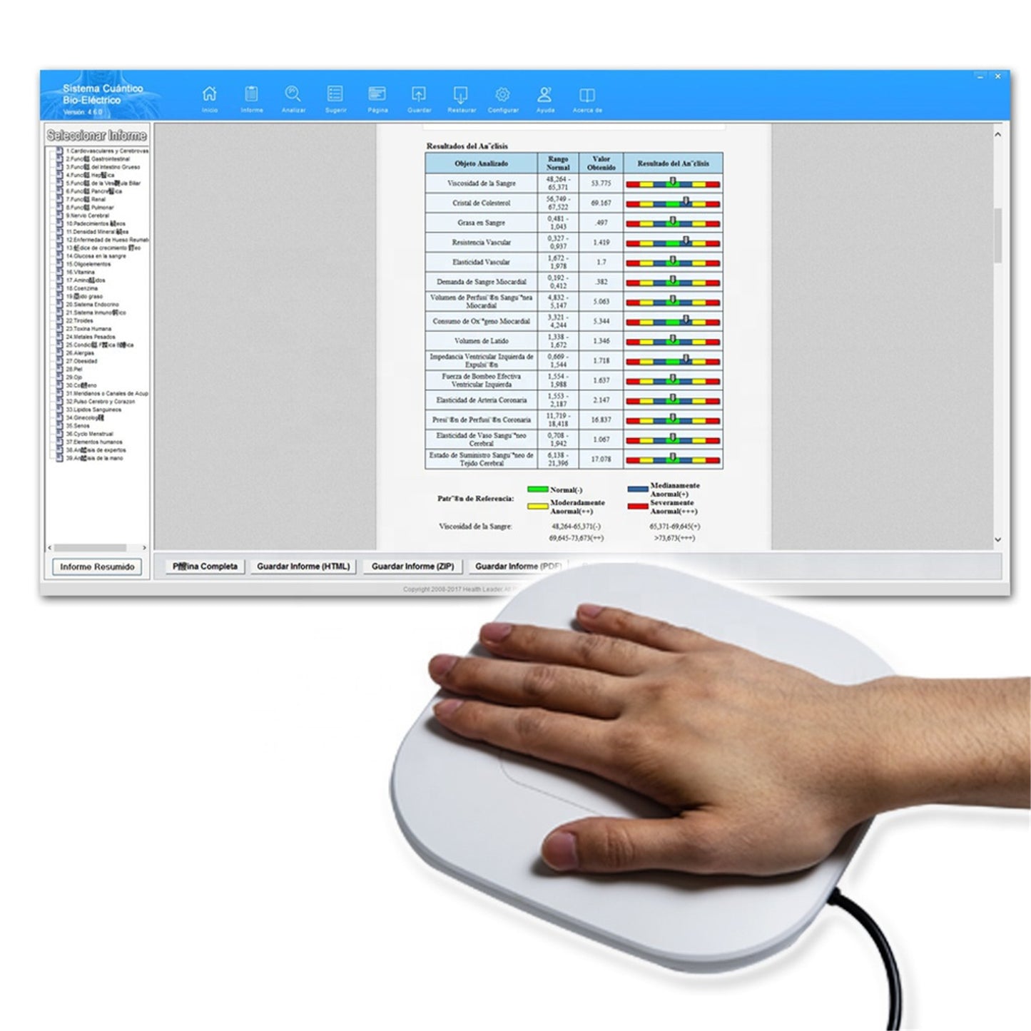 JYTOP 8TH Generation Quantum Magnetic Resonance Body Analyzer