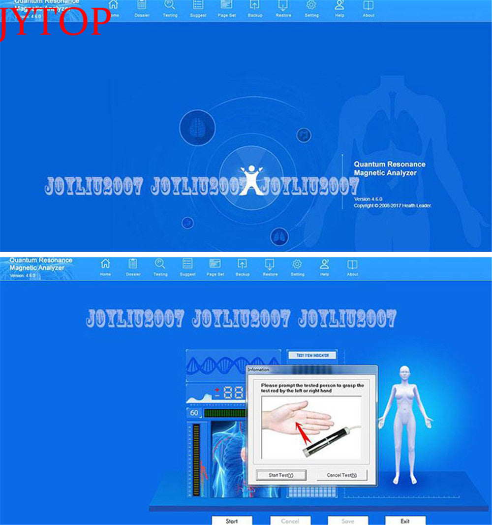 JYTOP 2019 Family Quantum Magnetic Resonance Body Analyzer Multilingual Sub Health