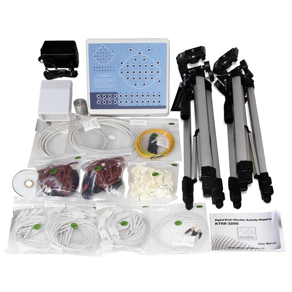 JYTOP KT88-3200 Digital 32 Channel EEG Machine&Mapping System,2 tripods,Brain electric