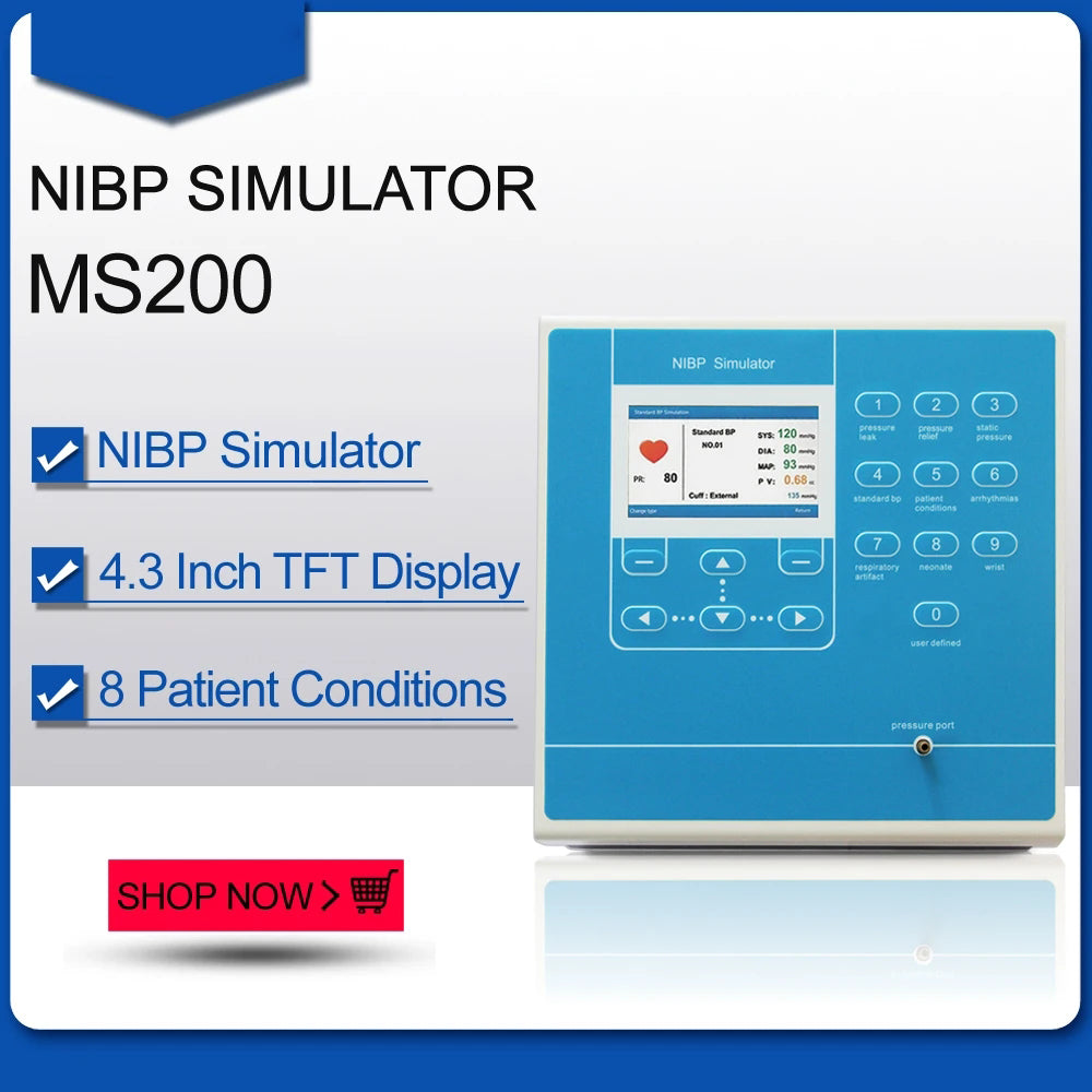 JYTOP MS200 NIBP Simulator Blood Pressure Monitor Accuracy Simulation Test