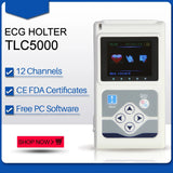 JYTOP TLC5000 ECG Holter 12 Channel 24h EKG Monitor PC Software Analyzer FDA&CE