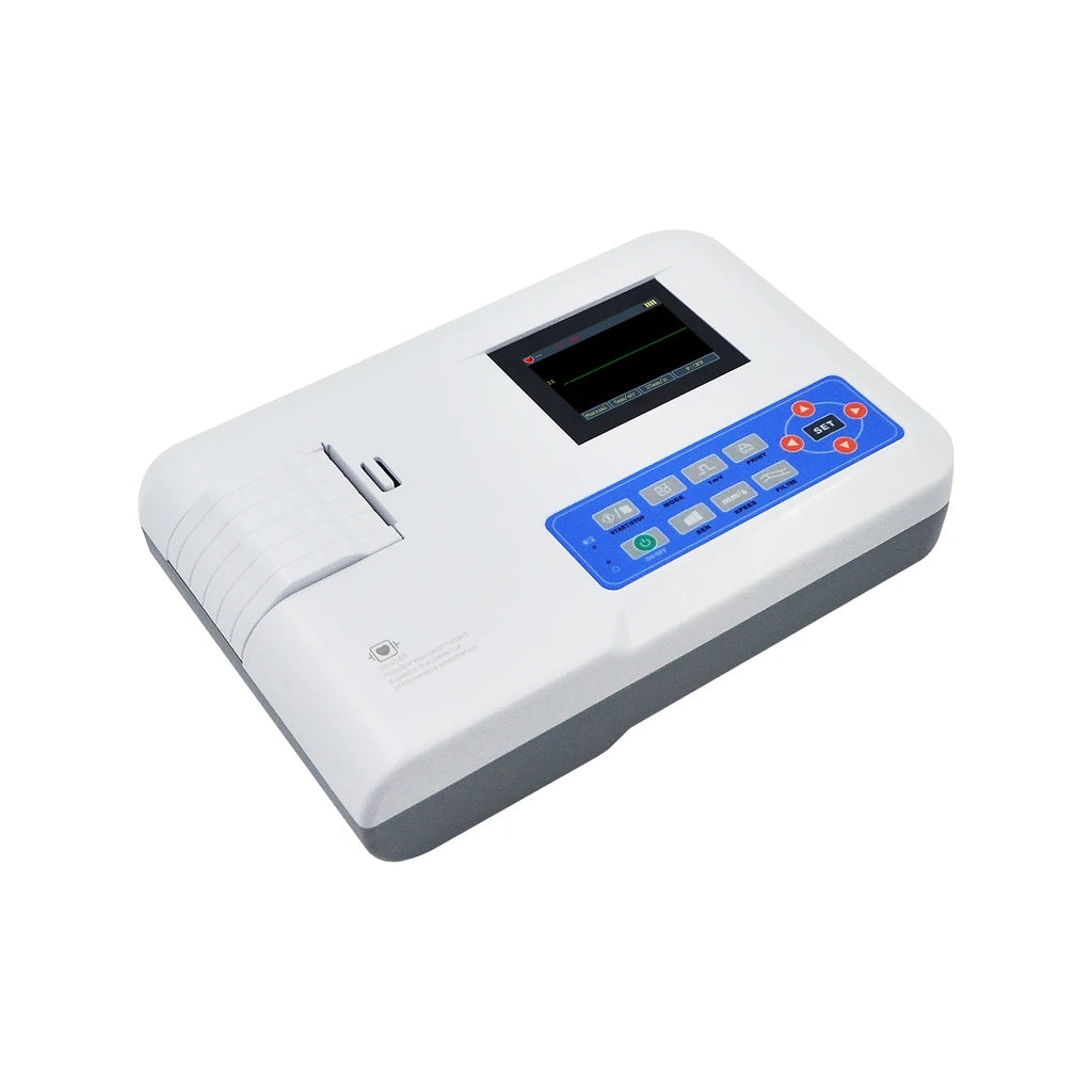 JYTOP Digital One Channel 12 lead ECG EKG Machine Electrocardiograph ECG100G