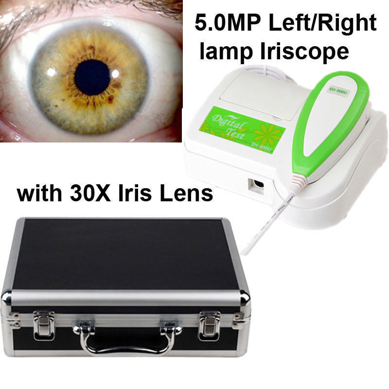 JYtop 5.0M Pixels USB Left/Right lamp Iriscope Iridology Camera with Pro Software 900U Hair Camera Hairscope Hair Analyzer Hair Scope Hair Diagnosis