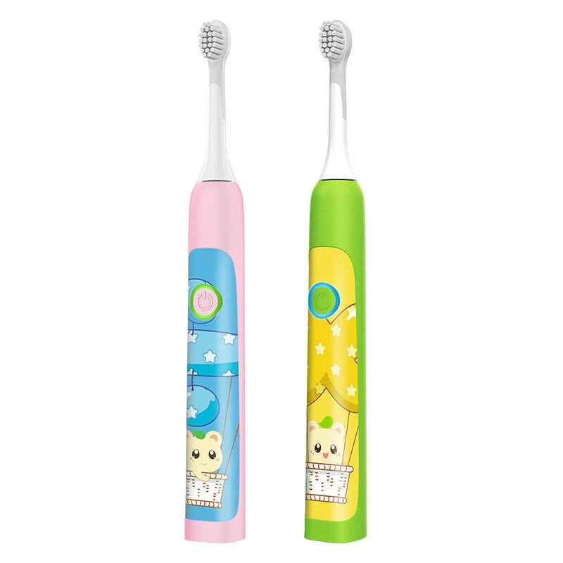 JYTOP Vibration Modes Kids Electric Toothbrush 8 Cute Stickers, For ages 3-12