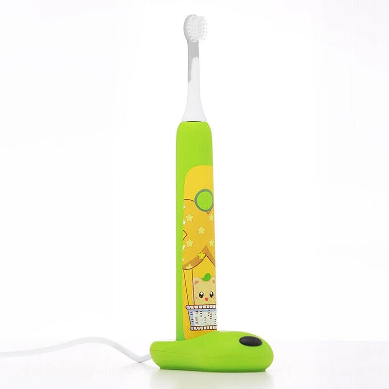 JYTOP Vibration Modes Kids Electric Toothbrush 8 Cute Stickers, For ages 3-12